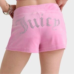 Juicy Couture Velour OG Bling Shorts - Size Medium - NWT!!      Y2K women’s pink